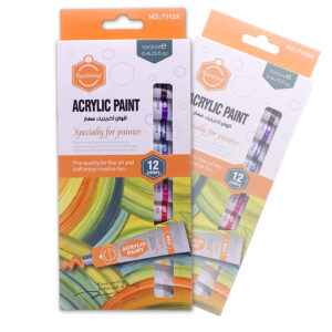 Keep Smiling Acrylic Paint Set (12 Colors, 12ml Tubes) 7112-A